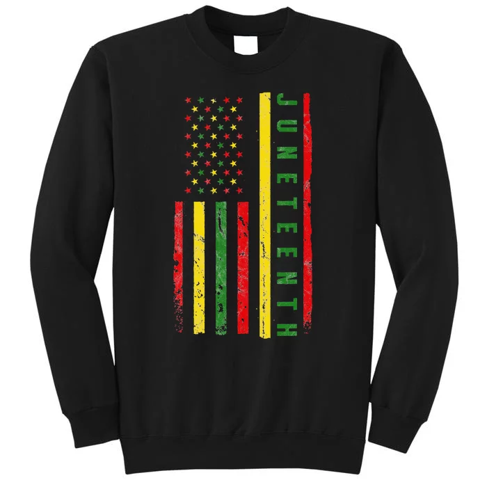 Happy Juneteenth Flag Melanin Black Pride Pan African 1865 Sweatshirt