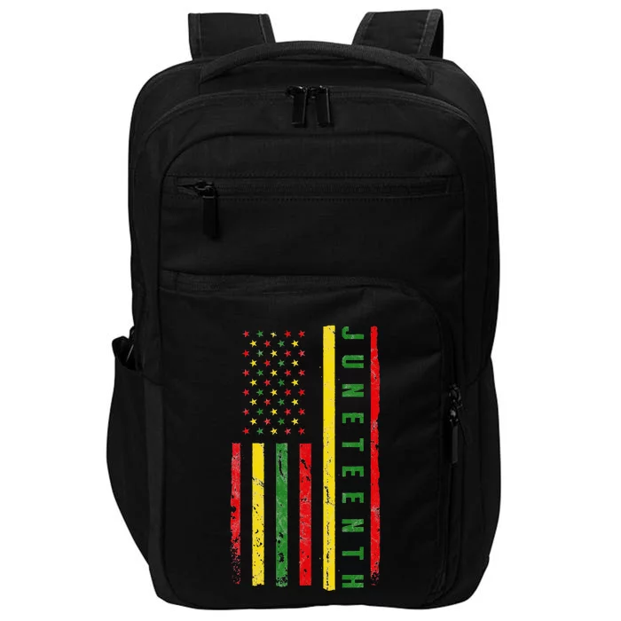 Happy Juneteenth Flag Melanin Black Pride Pan African 1865 Impact Tech Backpack