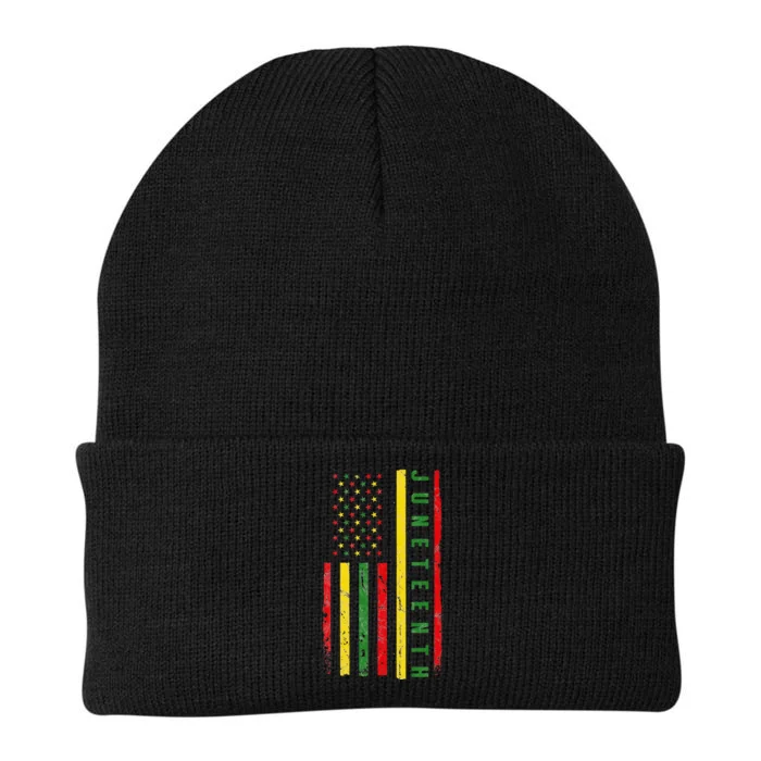 Happy Juneteenth Flag Melanin Black Pride Pan African 1865 Knit Cap Winter Beanie