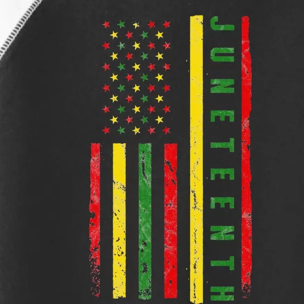 Happy Juneteenth Flag Melanin Black Pride Pan African 1865 Toddler Fine Jersey T-Shirt