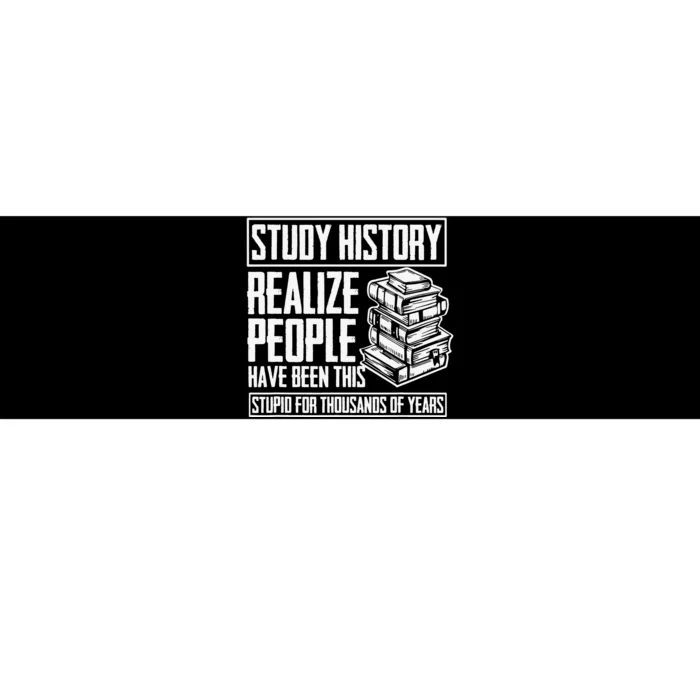 Historian Joke for History Teacher and Funny History Buff Bumper Sticker