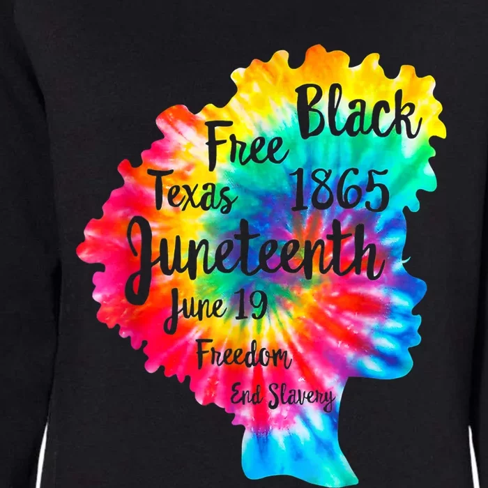 Happy Juneteenth Freedom Day African American June 19th 1965 Womens California Wash Sweatshirt