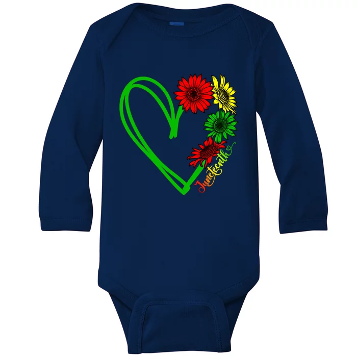 Happy Juneteenth Free Ish Black Lives Matter Black History Gift Baby Long Sleeve Bodysuit