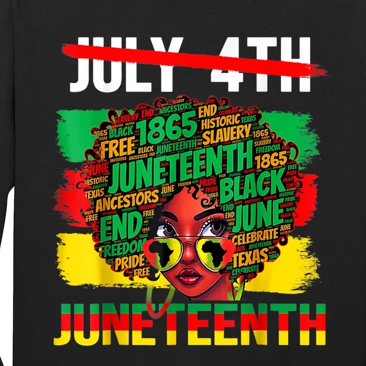 Happy Juneteenth Freedom Day African American June 19th Long Sleeve Shirt