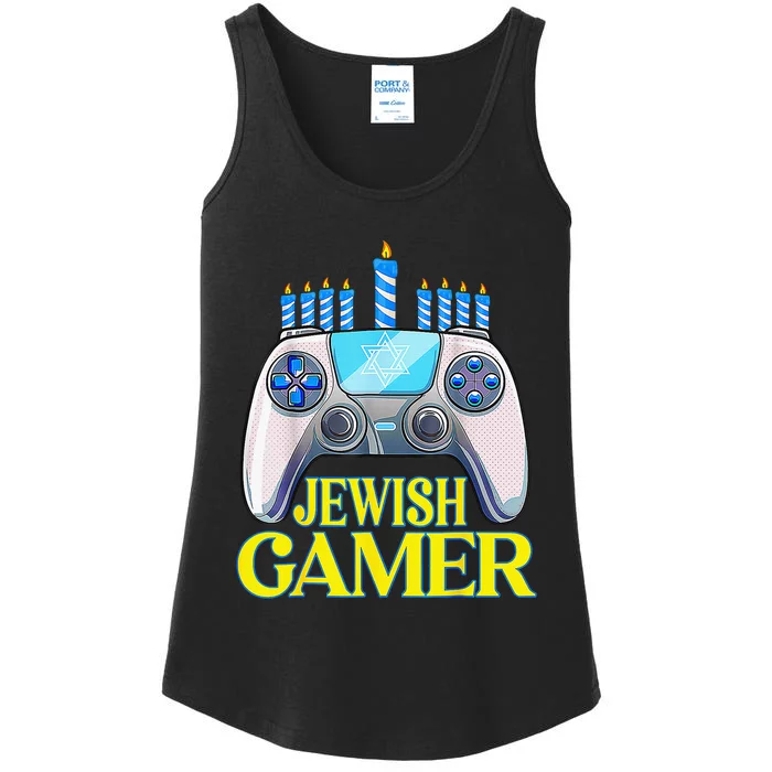 Hanukkah Jewish Gamer Video Game Christmas Xmas Boys Ladies Essential Tank