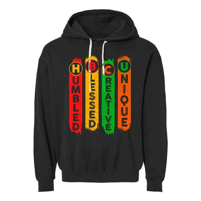 Hbcu Juneteenth Historical Black College Black History Month Gift Garment-Dyed Fleece Hoodie