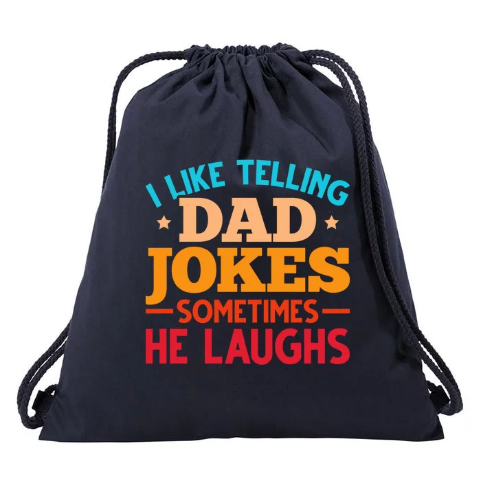 Humor Jokes Humorous Puns Fathers Day Funny Dad Jokes Meaningful Gift Drawstring Bag