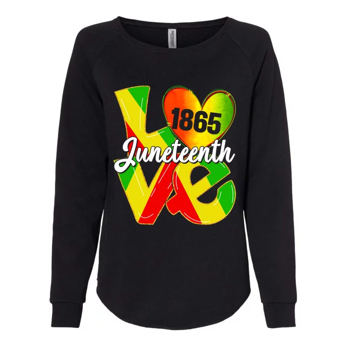 Happy Juneteenth Is My Independence Day Free Black Gift Womens California Wash Sweatshirt