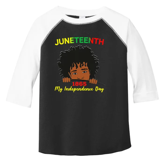 Happy Juneteenth Independence Teen Afro Locs Black Toddler Fine Jersey T-Shirt