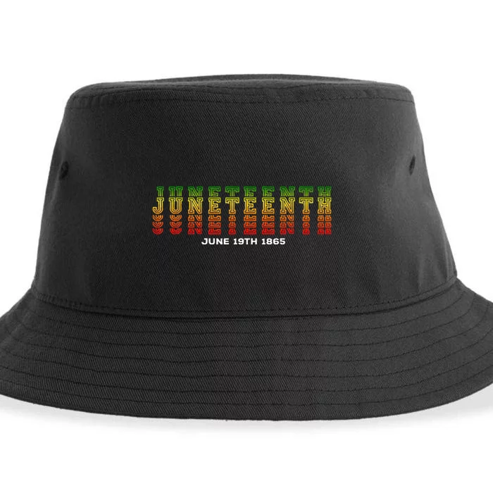 Happy Juneteenth Is My Independence Day Free Ish Black Sustainable Bucket Hat