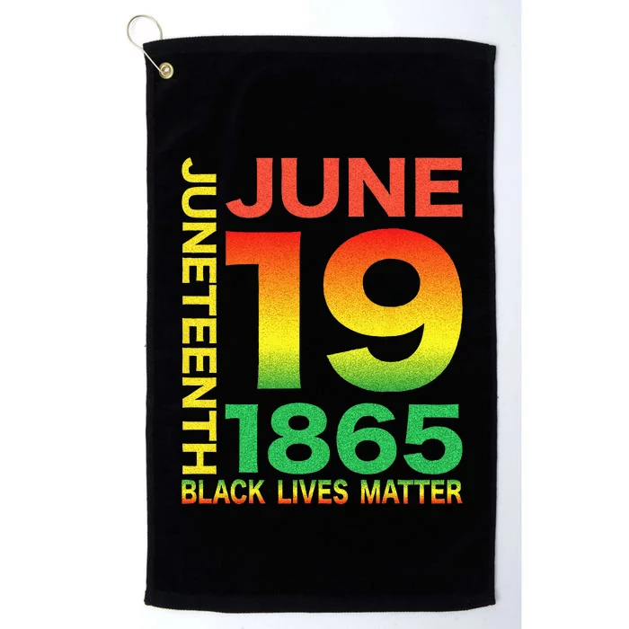 Happy Juneteenth Is My Independence Day Free Ish Black Platinum Collection Golf Towel