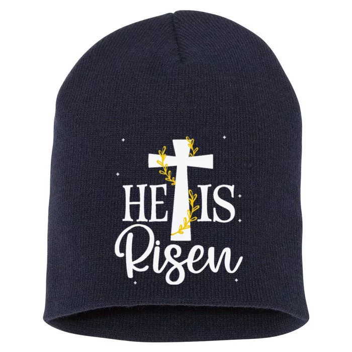 He Jesus Is Risen 5t Plus Size Short Acrylic Beanie