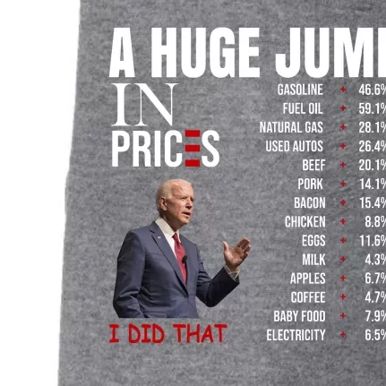 Huge Jump In Prices Joe Biden I Did That Doggie 3-End Fleece Hoodie