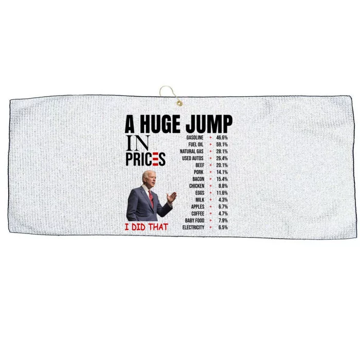 Huge Jump In Prices Joe Biden I Did That Large Microfiber Waffle Golf Towel