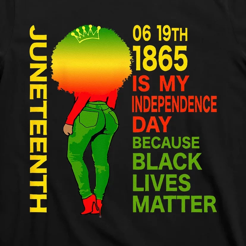 Happy Juneteenth Is My Independence Day Free Black Wo T-Shirt