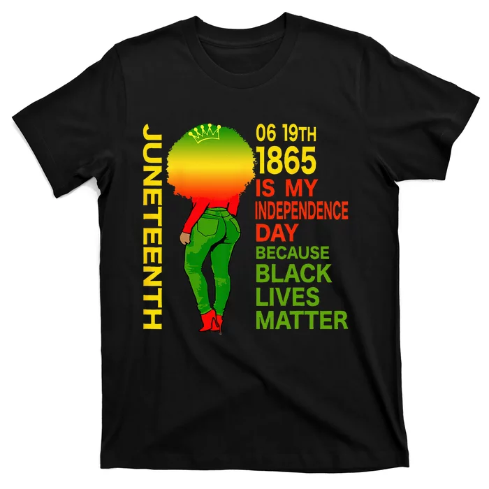 Happy Juneteenth Is My Independence Day Free Black Wo T-Shirt