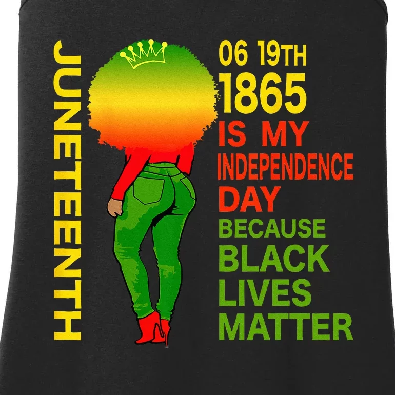 Happy Juneteenth Is My Independence Day Free Black Wo Ladies Essential Tank