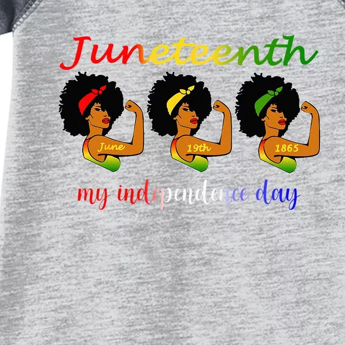 Happy Juneteenth Is My Independence Day Free Black Wo Infant Baby Jersey Bodysuit