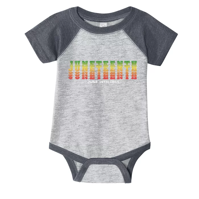 Happy Juneteenth Is My Independence Day Free ish Black Infant Baby Jersey Bodysuit