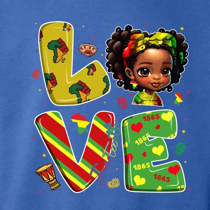 Happy Juneteenth Is My Independence Day Love African Gift Toddler Hoodie