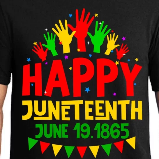 Happy Juneteenth June 19 1865 Black History Freedom Melanin Gift Pajama Set