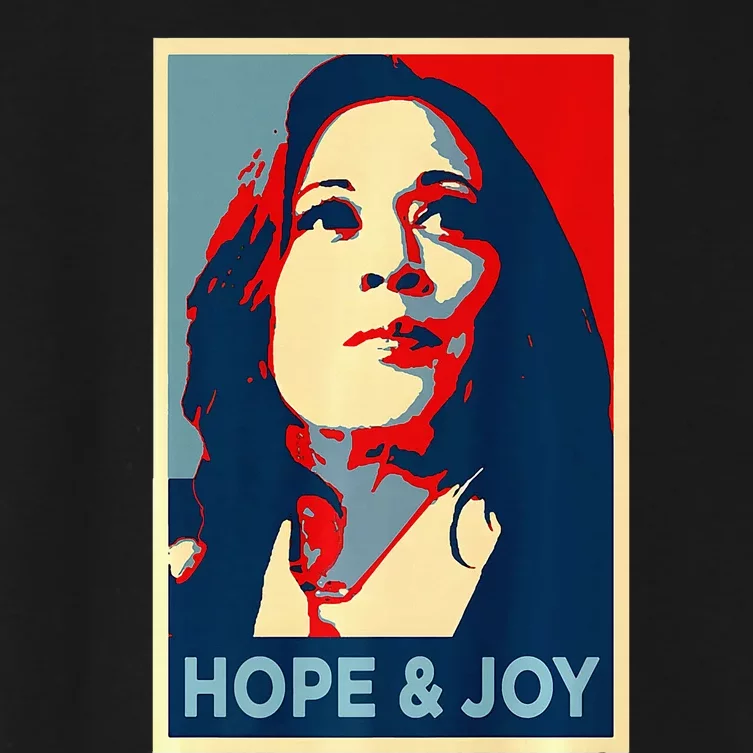 Hope & Joy Kamala Harris Obama 47 Voting Heal Women's Crop Top Tee