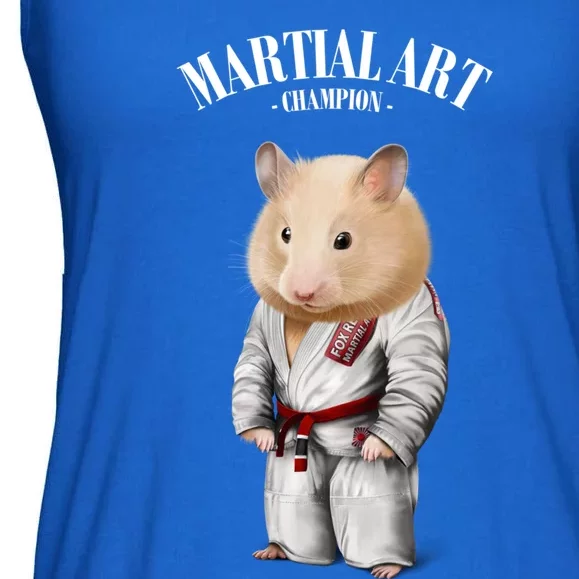 Hamster Judo Karate Master In White Judogi Gift Ladies Essential Flowy Tank