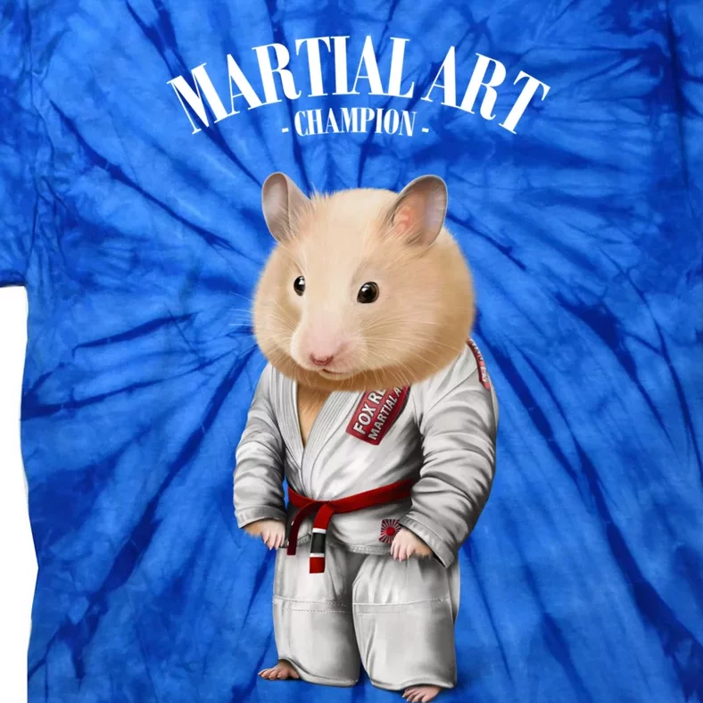 Hamster Judo Karate Master In White Judogi Gift Tie-Dye T-Shirt