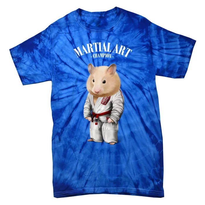 Hamster Judo Karate Master In White Judogi Gift Tie-Dye T-Shirt