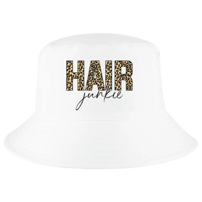 Hair Junkie Leopard Hair Hairdresser Hairstylist Cool Comfort Performance Bucket Hat