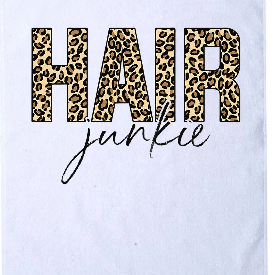 Hair Junkie Leopard Hair Hairdresser Hairstylist Platinum Collection Golf Towel