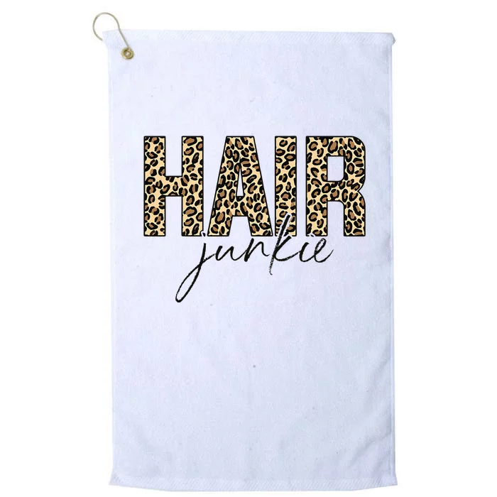 Hair Junkie Leopard Hair Hairdresser Hairstylist Platinum Collection Golf Towel