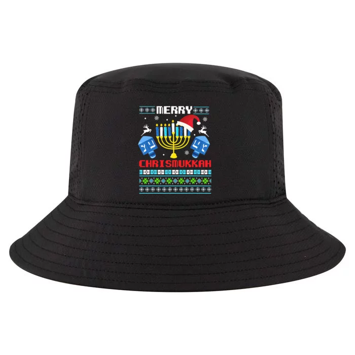 Hanukkah Jewish Merry Christmas Chrismukkah Ugly Sweater Cool Comfort Performance Bucket Hat