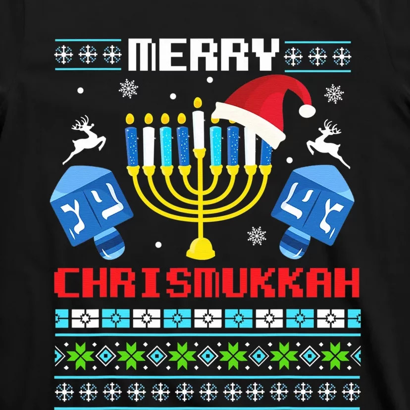 Hanukkah Jewish Merry Christmas Chrismukkah Ugly Sweater T-Shirt