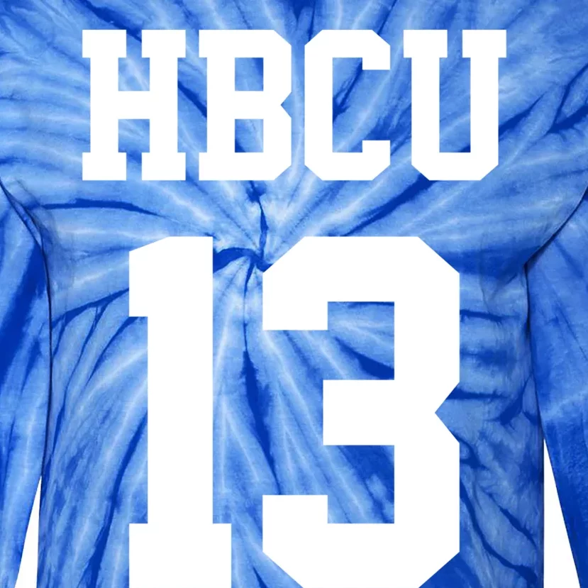 Hbcu Jersey Number 13 Historically Black College University Gift Tie-Dye Long Sleeve Shirt