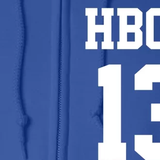 Hbcu Jersey Number 13 Historically Black College University Gift Full Zip Hoodie