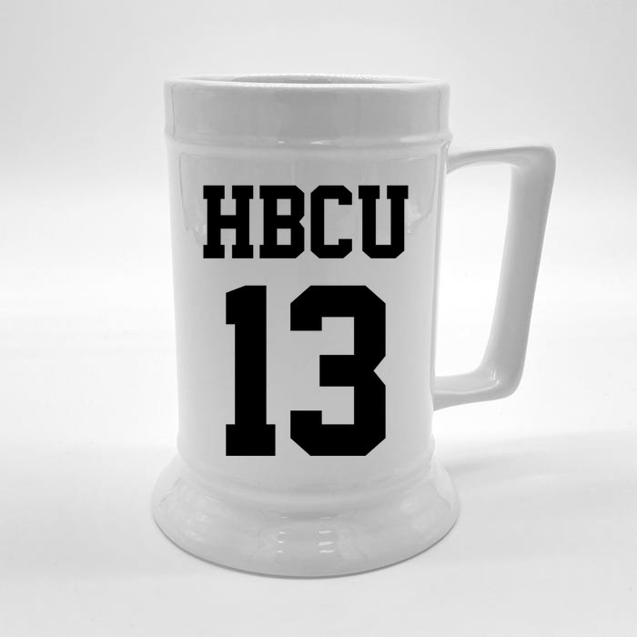 Hbcu Jersey Number 13 Historically Black College University Gift Front & Back Beer Stein