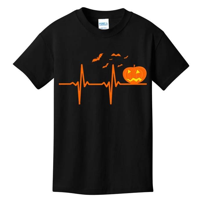 Halloween Jack O Lantern Pulse Heart Beat Kids T-Shirt