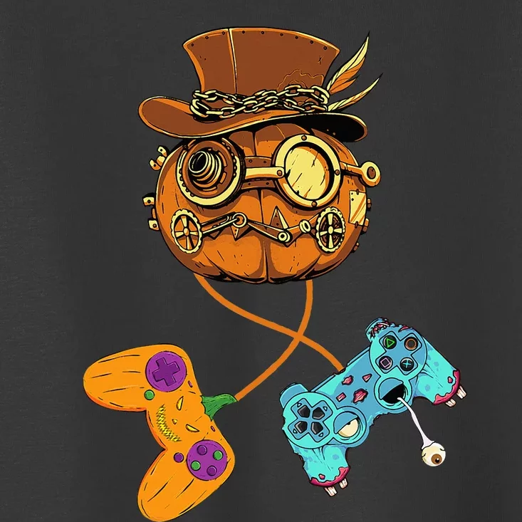 Halloween Jack O Lantern Gamer Funny Pumpkin Toddler T-Shirt