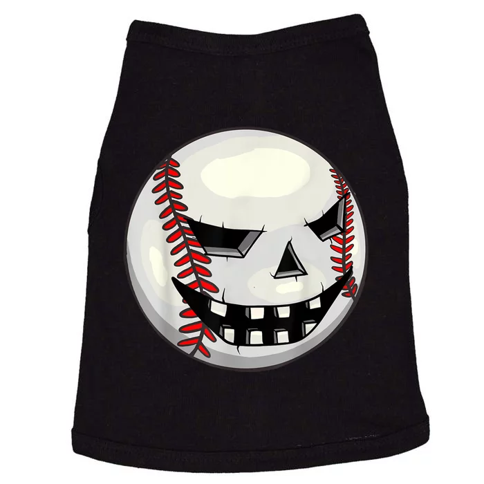 Halloween Jack O Lantern Baseball Player Coach Pitcher Doggie Tank