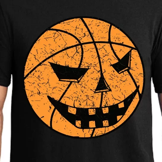 Halloween Jack O Lantern Basketball Player Coach Gift For Man Boy Pajama Set