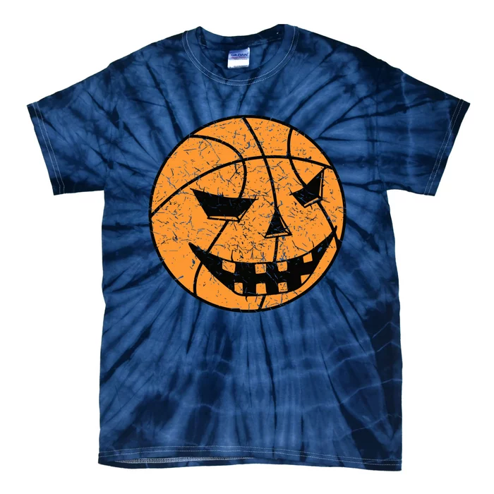 Halloween Jack O Lantern Basketball Player Coach Gift For Man Boy Tie-Dye T-Shirt