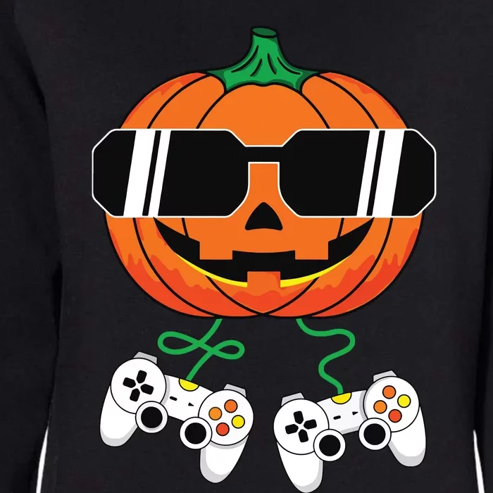 Halloween Jack O Lantern Gamer Boy Kids Funny Halloween Womens California Wash Sweatshirt