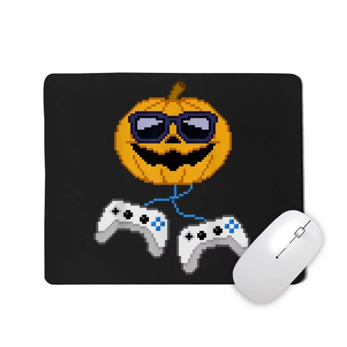 Halloween Jack O Lantern Pixelated Gaming Gamer Mousepad