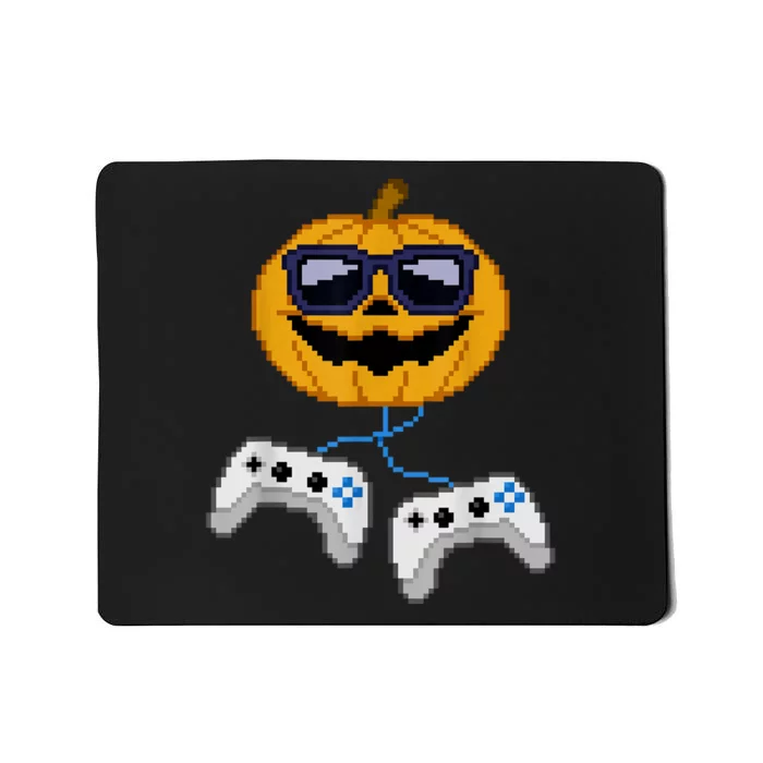 Halloween Jack O Lantern Pixelated Gaming Gamer Mousepad