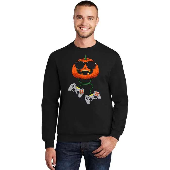 Halloween Jack O Lantern Gamer Funny Halloween Sweatshirt