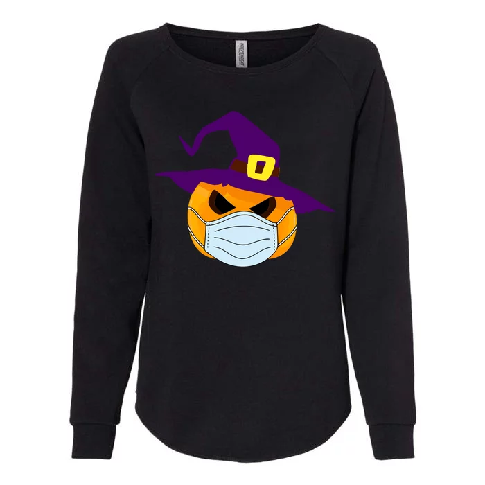 Halloween Jack O Lantern Masked Up Womens California Wash Sweatshirt