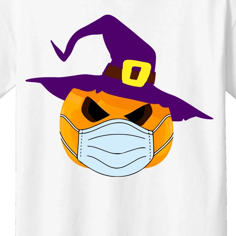 Halloween Jack O Lantern Masked Up Kids T-Shirt