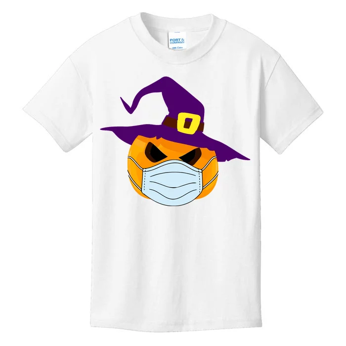 Halloween Jack O Lantern Masked Up Kids T-Shirt