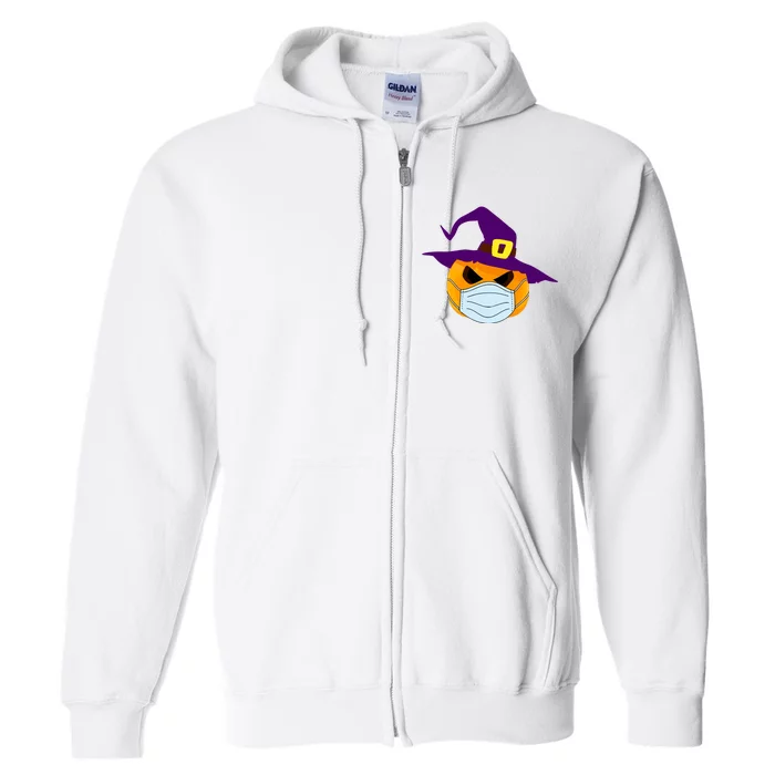 Halloween Jack O Lantern Masked Up Full Zip Hoodie